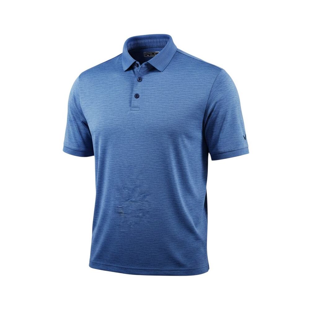 Callaway Men's Golf Polo Shirt Blue Short Sleeve Size L